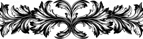 Elegant vintage flourish ornate design element adds classic beauty and sophistication to any decorative project