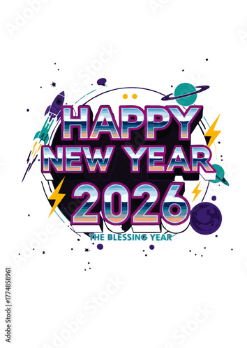TEXT HAPPY NEW YEAR 2026