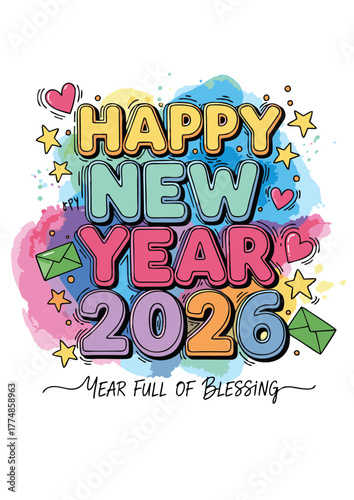 TEXT HAPPY NEW YEAR 2026