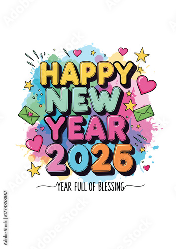 TEXT HAPPY NEW YEAR 2026