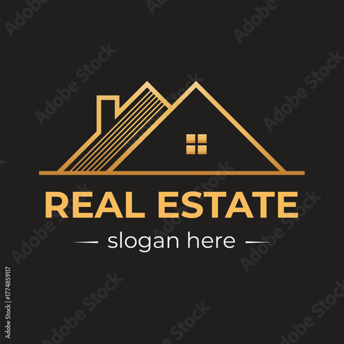 Minimal Modern Real Estate Logo | Realtor, Home, or Building Design