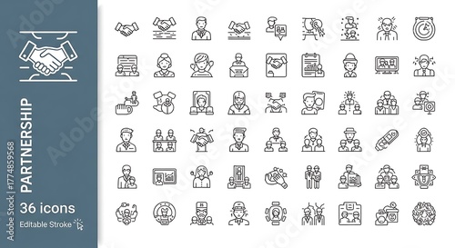 Modern Outline Icons for Humanity and Generosity Themes