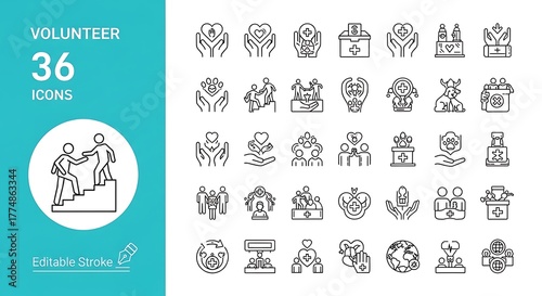 Professional Icons for Humanitarian Collaboration Pack