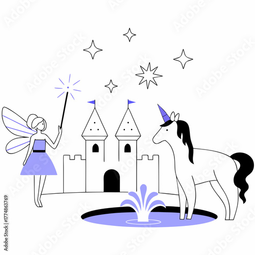 Underwater Ocean World vector illustration