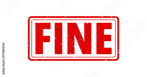 Fine stamp realistic ink smudge with transparent background