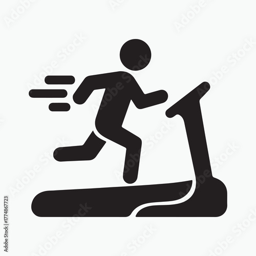Running on Treadmill Icon