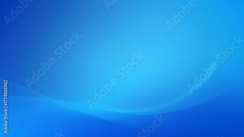 A vibrant blue gradient abstract background with soft, flowing curves creating a serene, modern digital backdrop