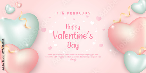 Valentine's Day Hearts Background