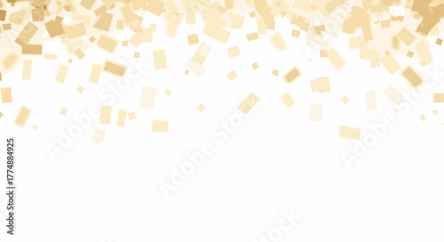 A festive and shimmering gold confetti background creates a celebratory atmosphere, perfect for adding a touch of glamour and elegance to any design or project.