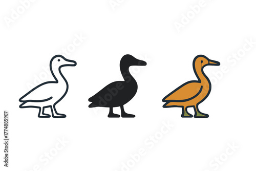 Minimalist Hieroglyph Trio. Minimalist hieroglyph icon: three identical ancient Egyptian hieroglyph symbols in a row, first in