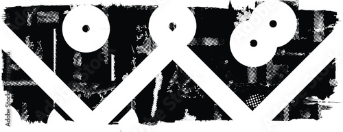 Grunge textured banner with rough edges. Speckled texture. Overlay grunge texture . Simply place texture over any object to create grunge effect . Banner with scratched surface for your design