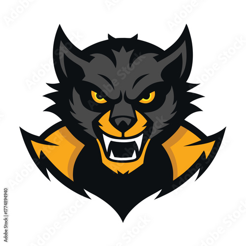 Fierce Wolverine Mascot Logo with Sharp Claws