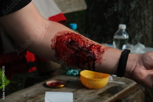 Special Effects Wound Makeup Fake Injury Forearm