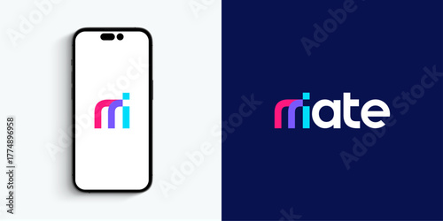 Modern Mate Brand Identity and Mobile App Display