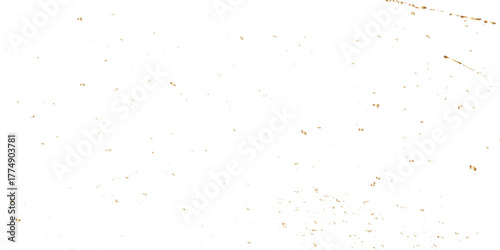 Falling shiny golden confetti isolated on transparent background. Bright festive tinsel of gold color. Golden confetti falling down isolated on transparent background.