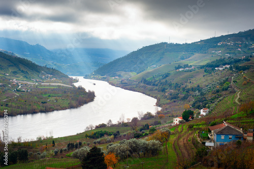 Douro river valley  cloudy....