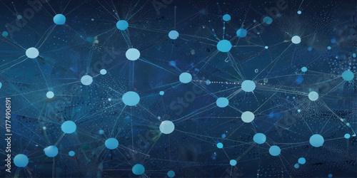 Abstract digital background of points and lines. Glowing black plexus. Big data. Network or connection.  Technology Network Background.
