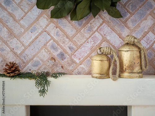 Картината върху платно Background for personalized Christmas card