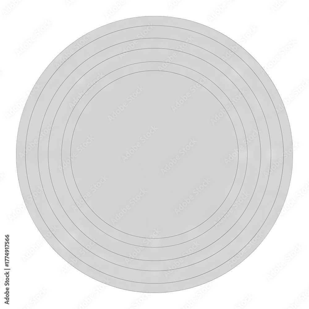 Obraz premium Concentric Circles With A Subtle Gradient On A Transparent Background