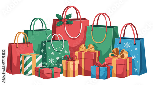 A collection of colorful gift bags and boxes, ready for any occasion.