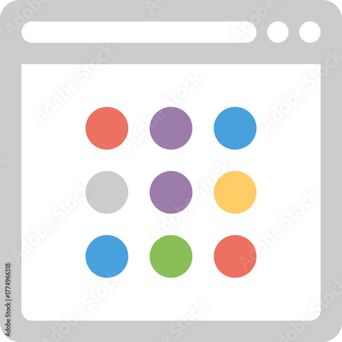 Modern Application Grid Icon