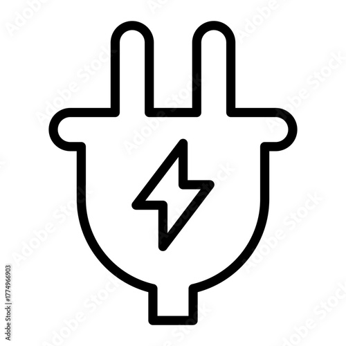 Plug Outline Icon