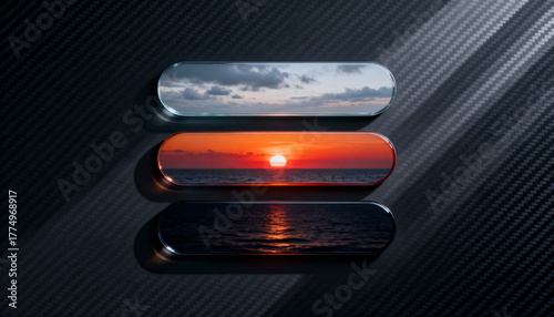 A minimalistic modern digital composition