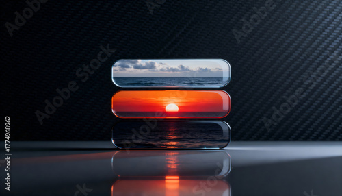 
A minimalistic modern digital composition