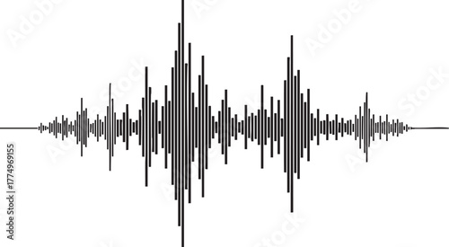 Dynamic sound wave visualizer, perfect for audio production and music industry use