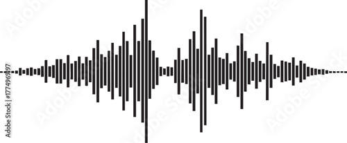 Sound wave visualization for music production or audio engineering projects