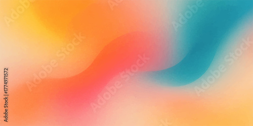 Bright, colourful, abstract background design featuring a rainbow spectrum of wavy lines and a subtle light blur texture