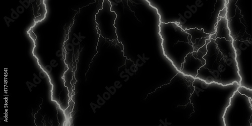 Black marble texture abstract marble background. Vector marble pattern with blue cracks Lightning energy discharge effect isolated on transparent background for web design and illustrations. 