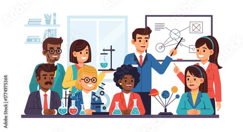 group of business people in office