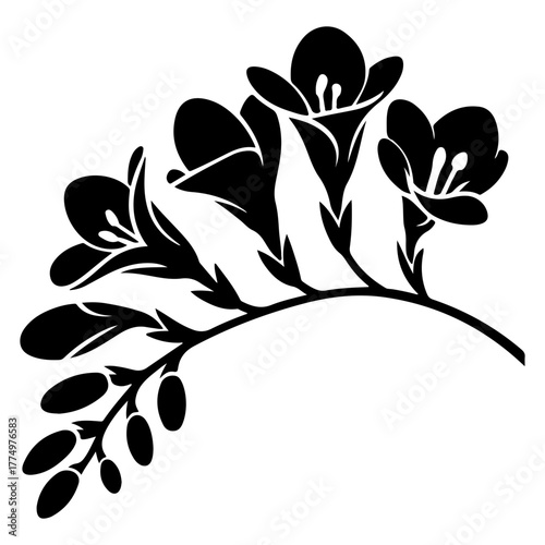 Freesia flower, a symbol of friendship and trust