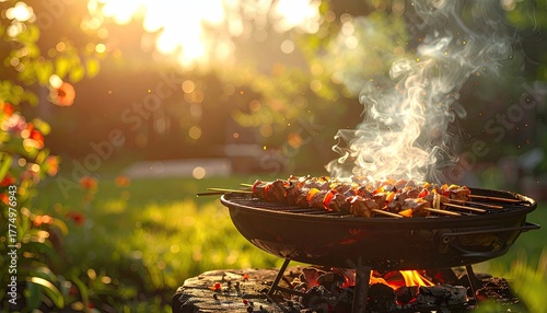 Fototapeta Naklejka Na Ścianę i Meble -  barbecue in the park