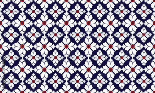 Elegant Floral Damask pattern featuring classic ornamental perfect for textiles, wallpapers, fabric prints, packaging, and any creative projects that require a refined vintage aesthetic.