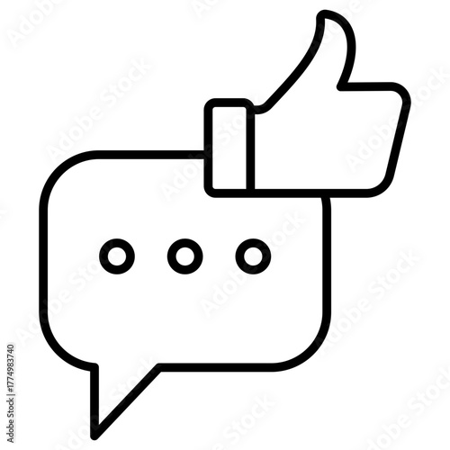 Feedback Outline Icon