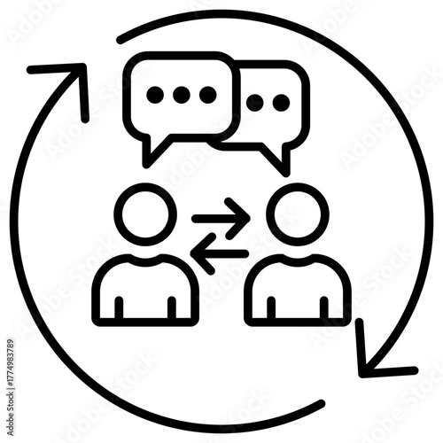 Interaction Outline Icon