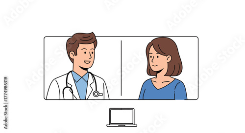 Virtual doctor visit brings care home, connecting patient and physician online for convenient telehealth appointments and accessible healthcare solutions
