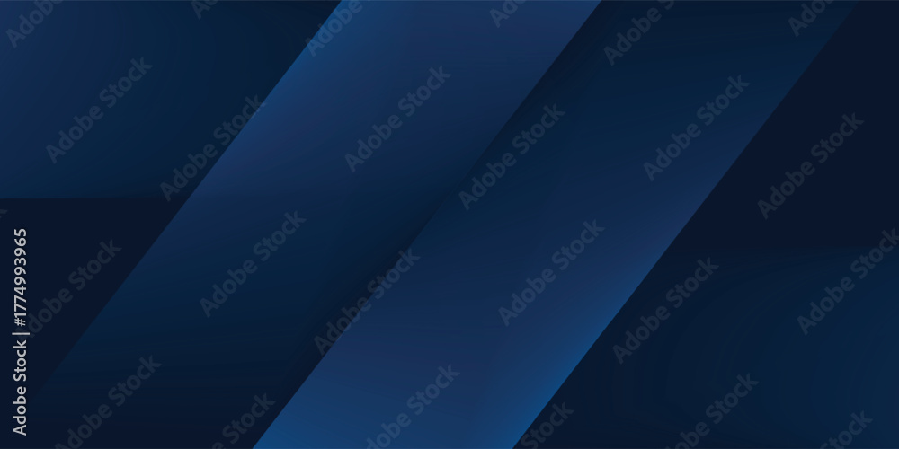 Fototapeta premium Abstract background gradient dark navy blue banner simple abstract