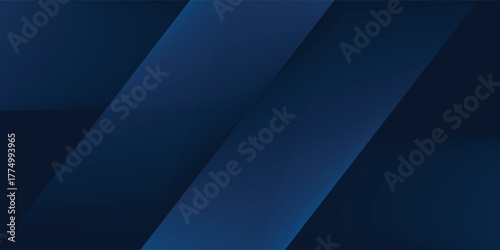 Abstract background gradient dark navy blue banner simple abstract