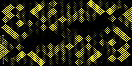 black yellow brush wrap car sticker pattern abstract banner sporty lines yellow black color combination grunge brush pattern motorsport racing design, Vector Illustration.