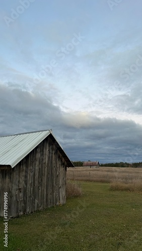 old red barn
