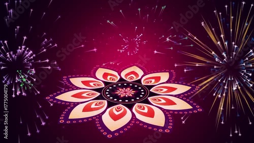 Diwali floral flower Video
