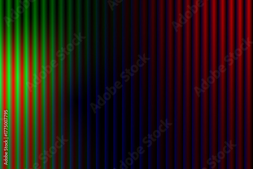 Abstract Vertical Stripes Gradient Green Red Dark Background