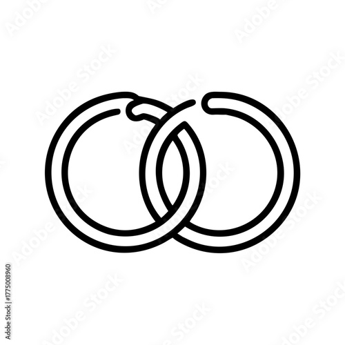 Two interconnected circles symbolize unity, infinity, and bond