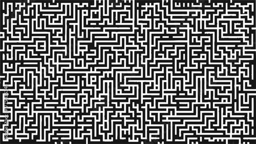 illustration of maze rectangle labyrinth wall graphics maze vector