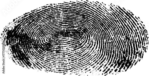  fingerprint patterns in a close-up shot, fingerprint vector illustration