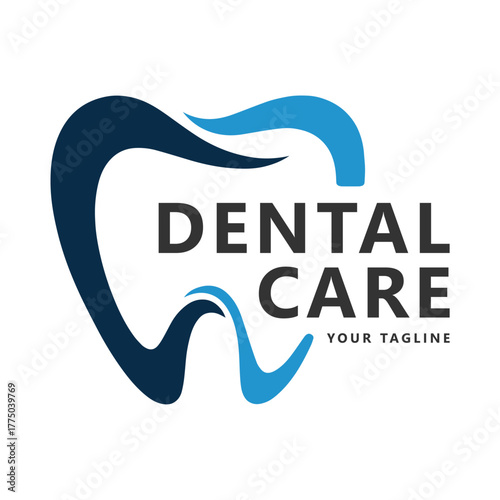 Dental logo design vector logo template
