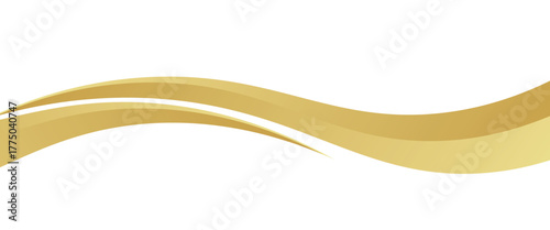 golden wave curve, golden wave angle shape for elements, golden graphic line ribbon, golden line